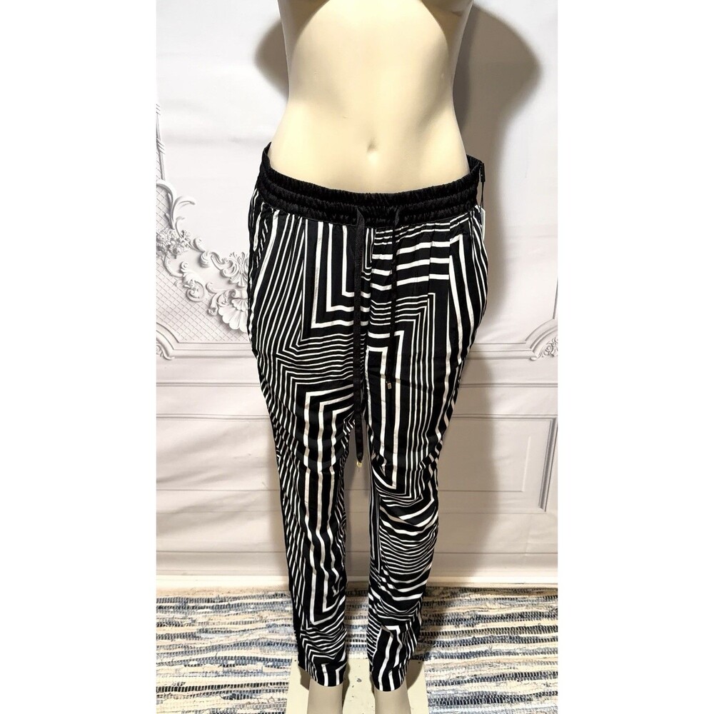 Calvin Klein Black/White Dress Pants, Size M